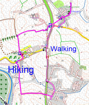 hiking & walking options