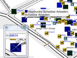 Color Picker shows ID 0 x 0525 as Starbucks 