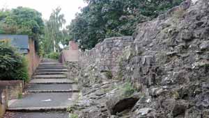 Part of Exeter's Roman Wall