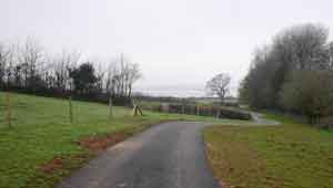 Path through Haldston Farm (Nat Trust)