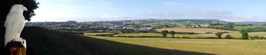 views from dawlish countryside park's owl