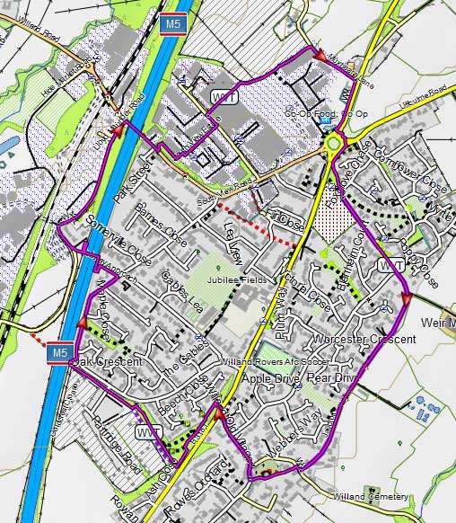 map of willand walk