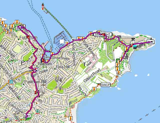Map of Brixham Heritage Trail 