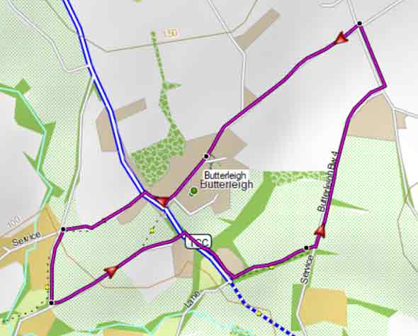 map of walk 1