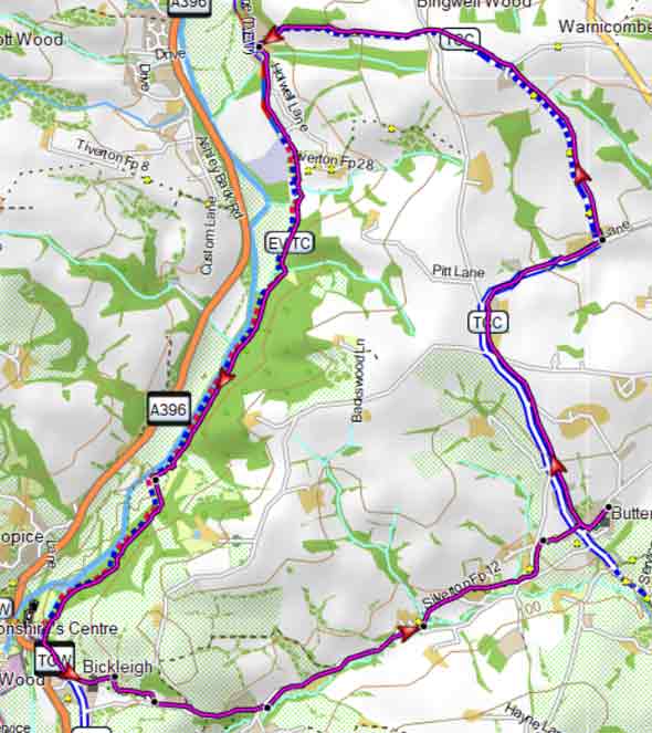 butterleigh walk 3 map