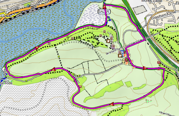 Map of Saltram Park Circular Walk