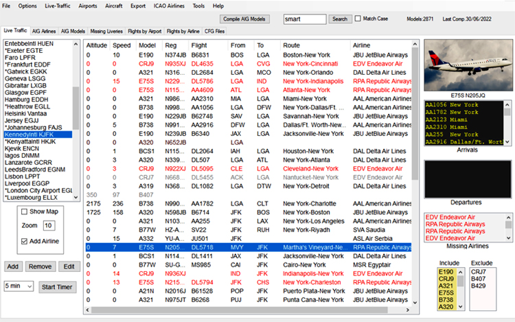 Highlighted in Red any model not matched